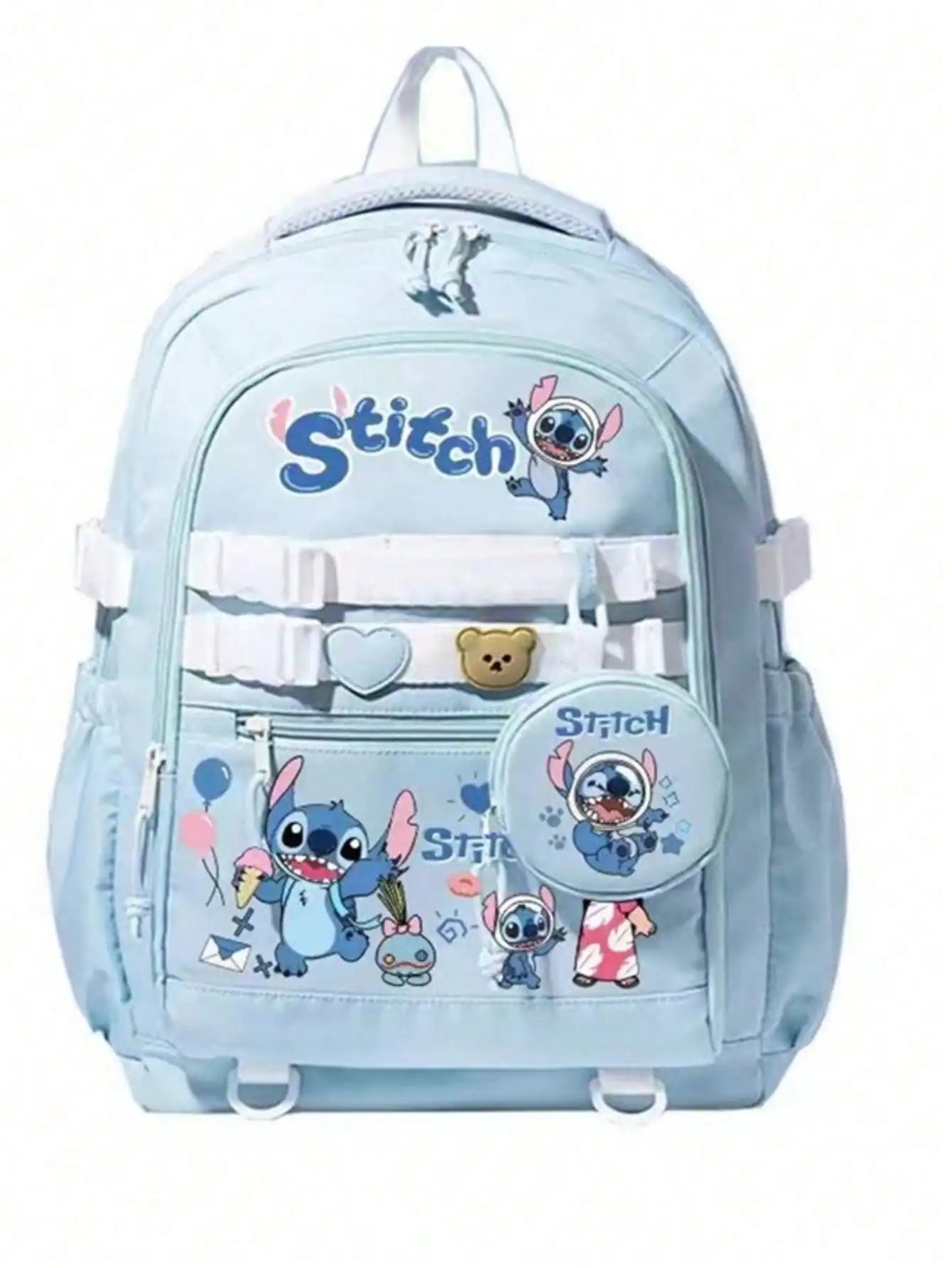 Disney Lilo & Stitch School Backpack – Large Capacity Travel Bag for Girls & Teens