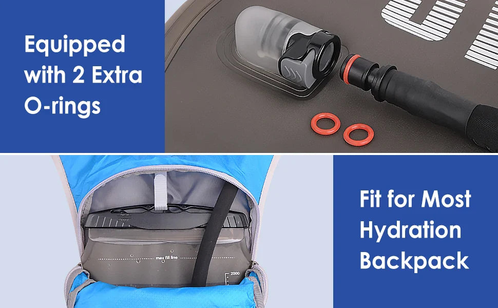 UTO BEST 1.5L/2L/3L TPU Water Bladder – Hydration Reservoir Pack for Camping, Cycling, Running & Hiking