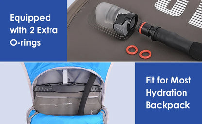 UTO BEST 1.5L/2L/3L TPU Water Bladder – Hydration Reservoir Pack for Camping, Cycling, Running & Hiking