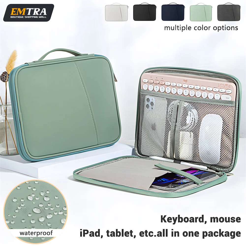 EMTRA Tablet Handbag Case - Shockproof Cover for iPad Mini 6, Air 4/5, Pro 11/12.9, Xiaomi Pad 5 & Kindle