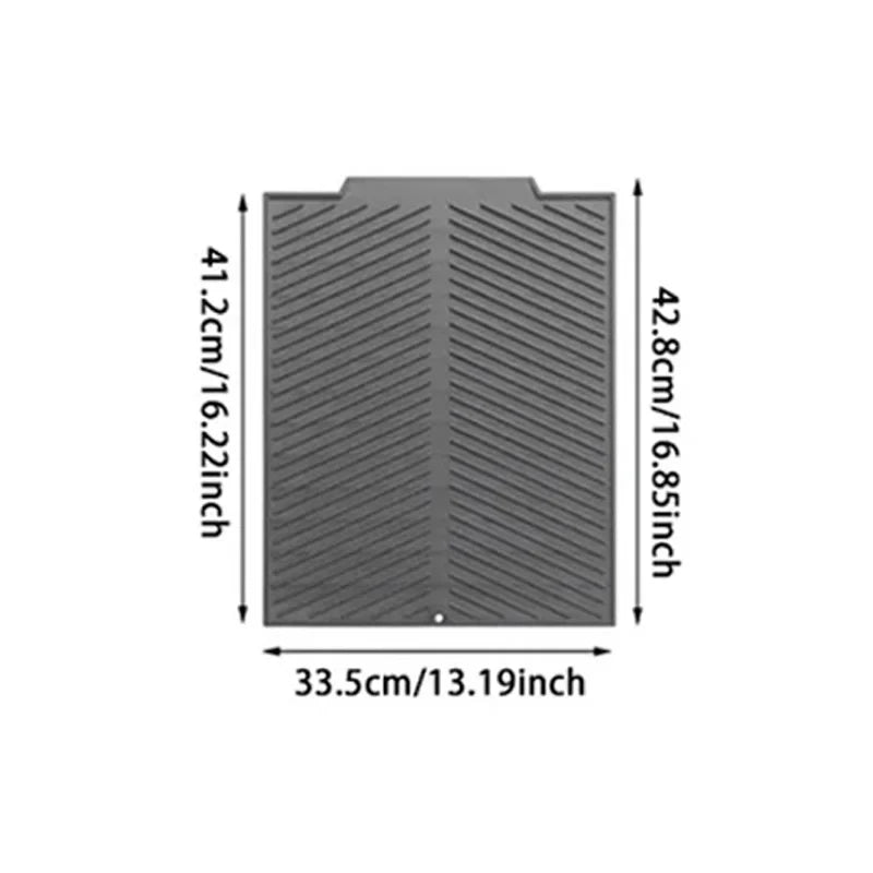 WCIC Silicone Draining Board Mat | S/M/L Folding Dish Drying Pad, Heat Resistant, Eco-Friendly for Pots & Cups
