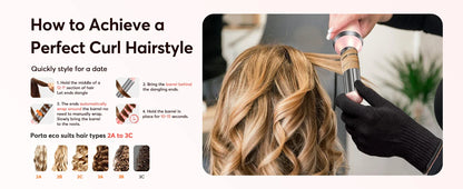 5-in-1 Hair Dryer & Styling Tool – Straightener, 32mm Curling Iron with 300 Million Negative Ions, Quick Drying Hair Care Gift