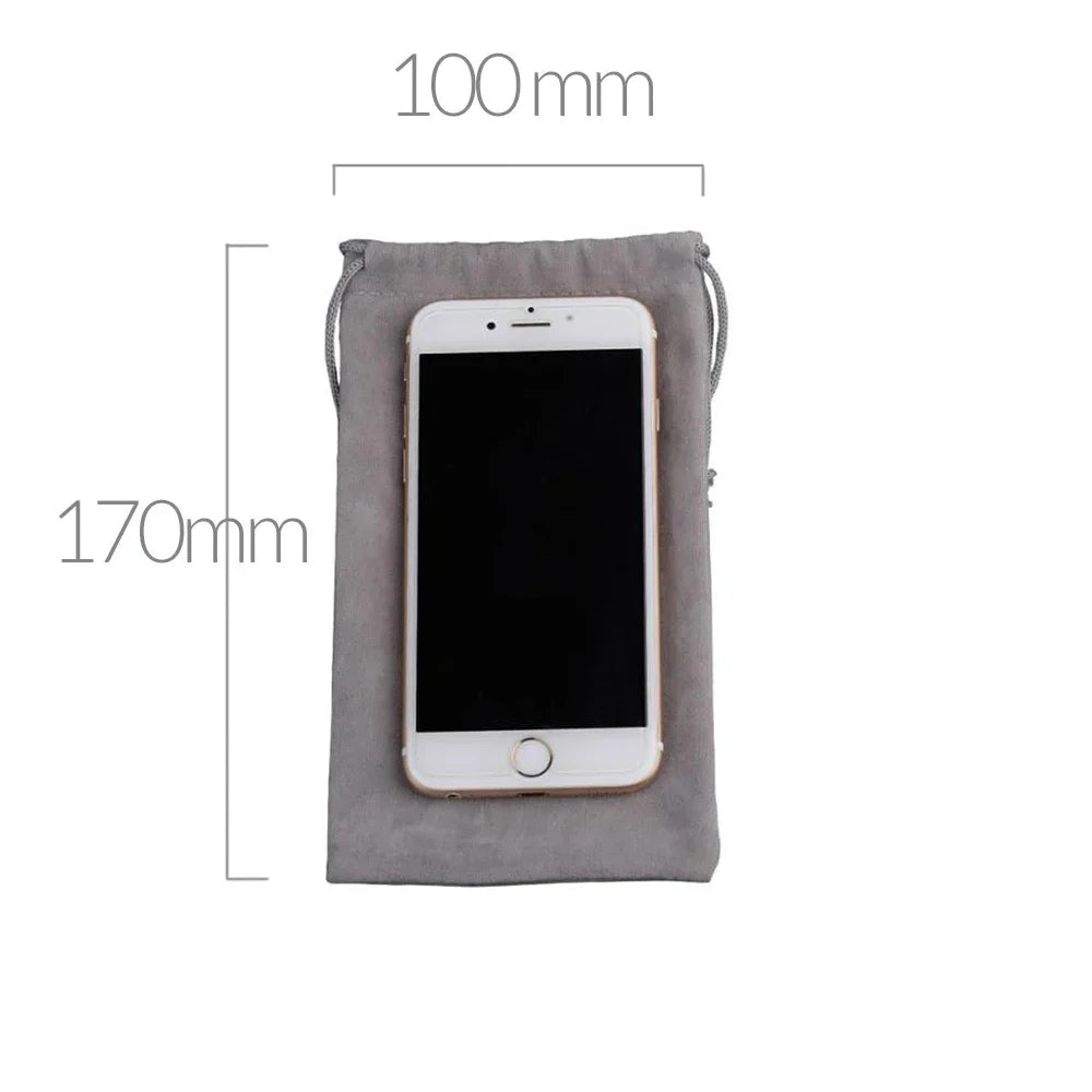 ORICO Soft Storage Bag for Power Bank, USB Charger, External Battery, Mobile Phone, HDD – Gray Travel Pouch Case