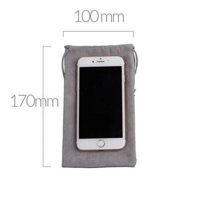 ORICO Soft Storage Bag for Power Bank, USB Charger, External Battery, Mobile Phone, HDD – Gray Travel Pouch Case
