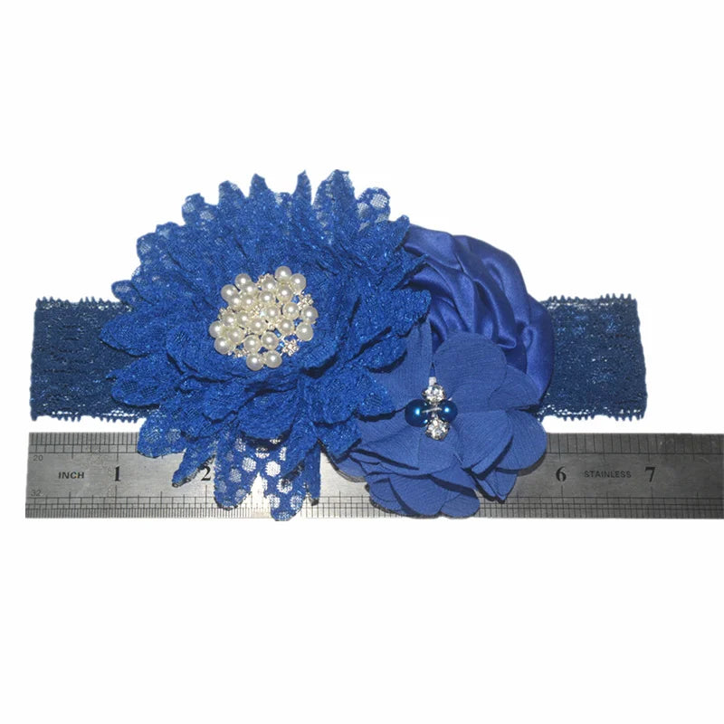 Soft Floral Baby Headband - Princess Headwrap Hair Accessories for Newborn Girls