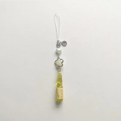 Handmade Ramune Soda Bottle Charm - Cute Phone Strap Keychain Bag Pendant Gift Accessory