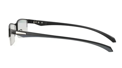Progressive Multifocal Photochromic Reading Glasses – Anti-Blue Light Half Frame for Men with Presbyopia & Far Sight Protection