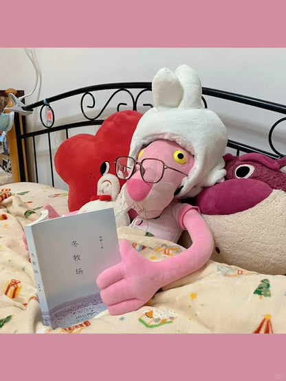 Cartoon Disney Pink Panther Plush Doll – Soft Anime Plush Toy & Cute Cloth Pillow for Kids and Adults, Birthday Gift