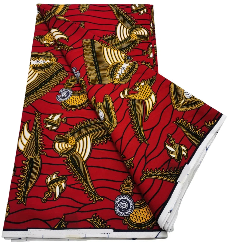 2026 African Real Wax Print Fabric - High Quality Ankara Pagne ABC