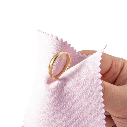 50pcs 8x8cm Silver Polish Cloths – Individually Wrapped Soft Cleaning Wipes for Jewelry & Tools
