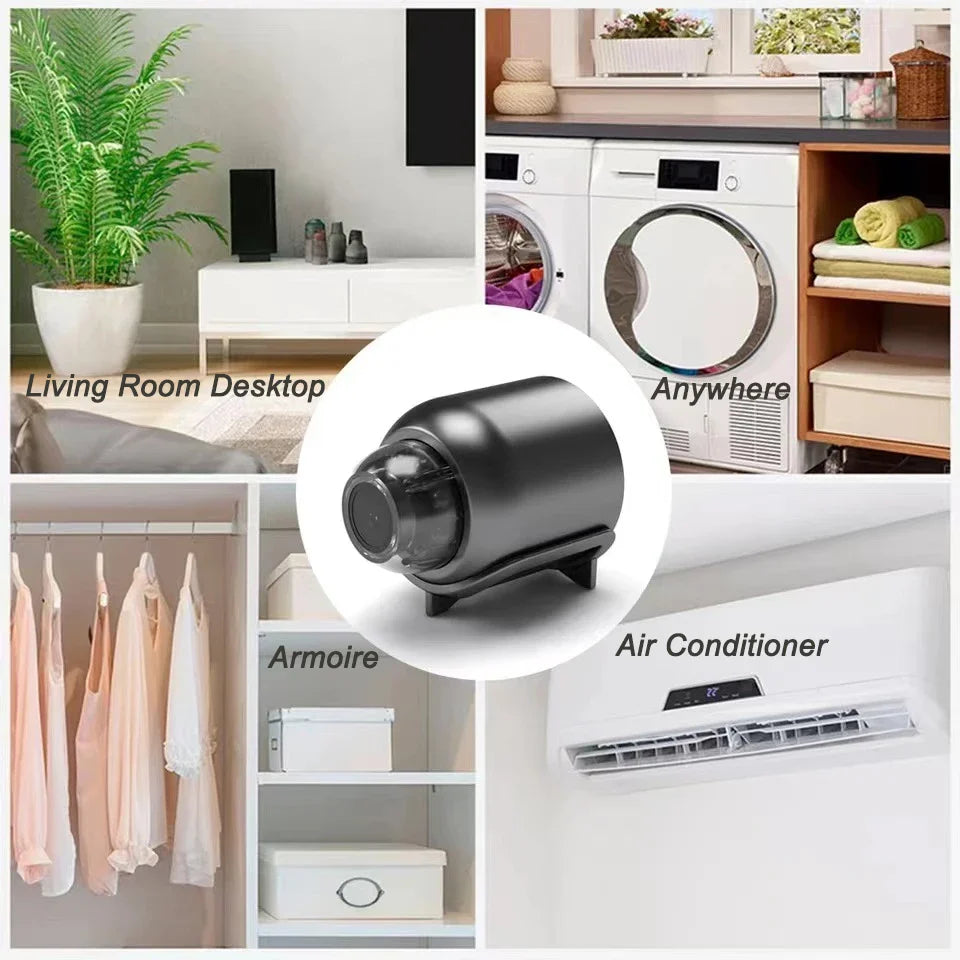 1080P HD Mini WiFi Camera – Wireless Night Vision, Remote Home Surveillance for Kids, Pets & Safety Monitoring