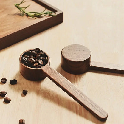 Wooden Measuring Spoon Set for Kitchen – Tea, Coffee, Sugar & Spice Scoops Cooking Tools