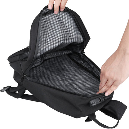 FIREDOG Mini Smell-Proof Backpack with Lock – Travel Storage Bag for Men & Women