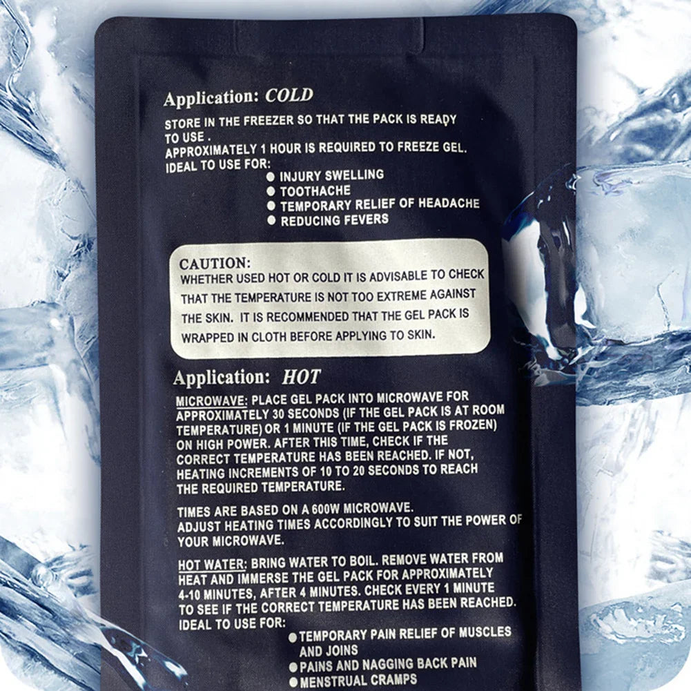 Reusable Gel Hot & Cold Therapy Pack – Ice & Heating Pad for Pain Relief, Sports Injuries & Emergency Use