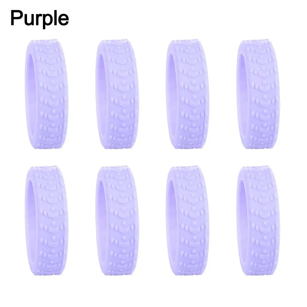 8pcs Travel Luggage Wheel Covers | Silicone Casters Protection for Suitcase, Noise-Reducing