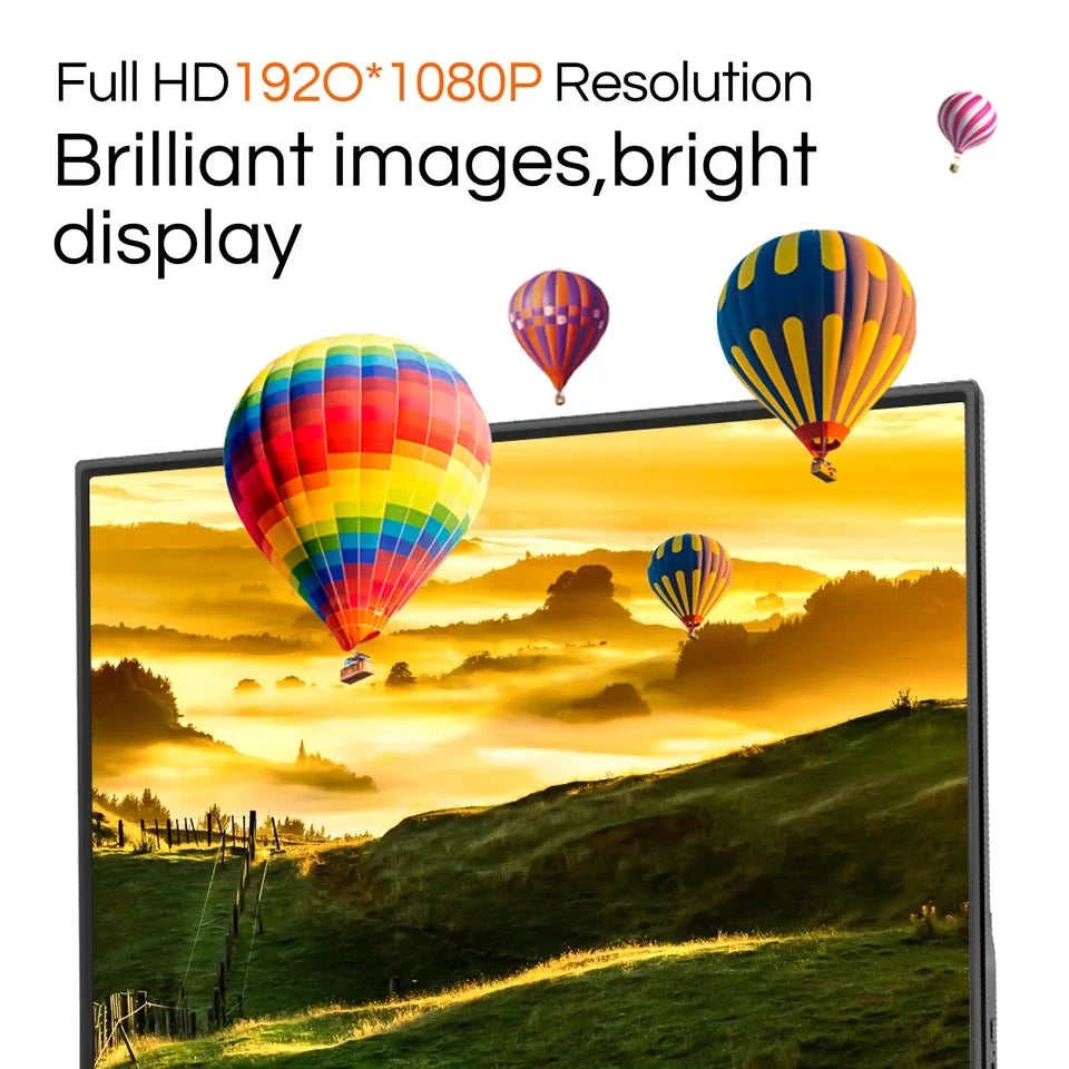 JSHIX 11.6/14/15.6 Inch Portable Monitor — 1080P Full HD IPS Second Screen for Gaming, Laptop, Phone, Switch & Xbox