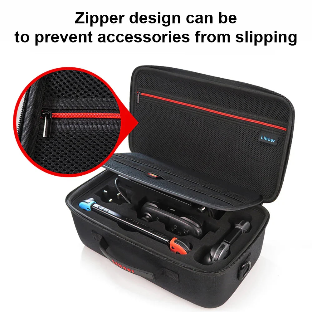 Nintendo Switch OLED Carrying Case — Portable Travel Storage Bag for Switch Game Accessories