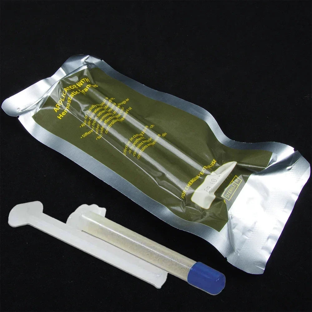 6g Chitosan Powder Applicator — Fast Hemostatic Granule Bandage for Tactical Emergency, Medical Care & Survival Kit