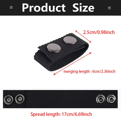 4Pcs Multi-Functional Tactical Belt: Portable Double Nylon Buckle Outdoor Sports Accessory with Fixed Buckle