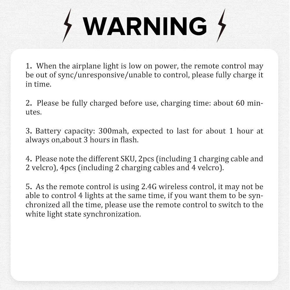 1/2/4PCS Remote RC LED Flash Lights – Wireless Warning Lights for Motorcycles, Drones & RC Aircraft