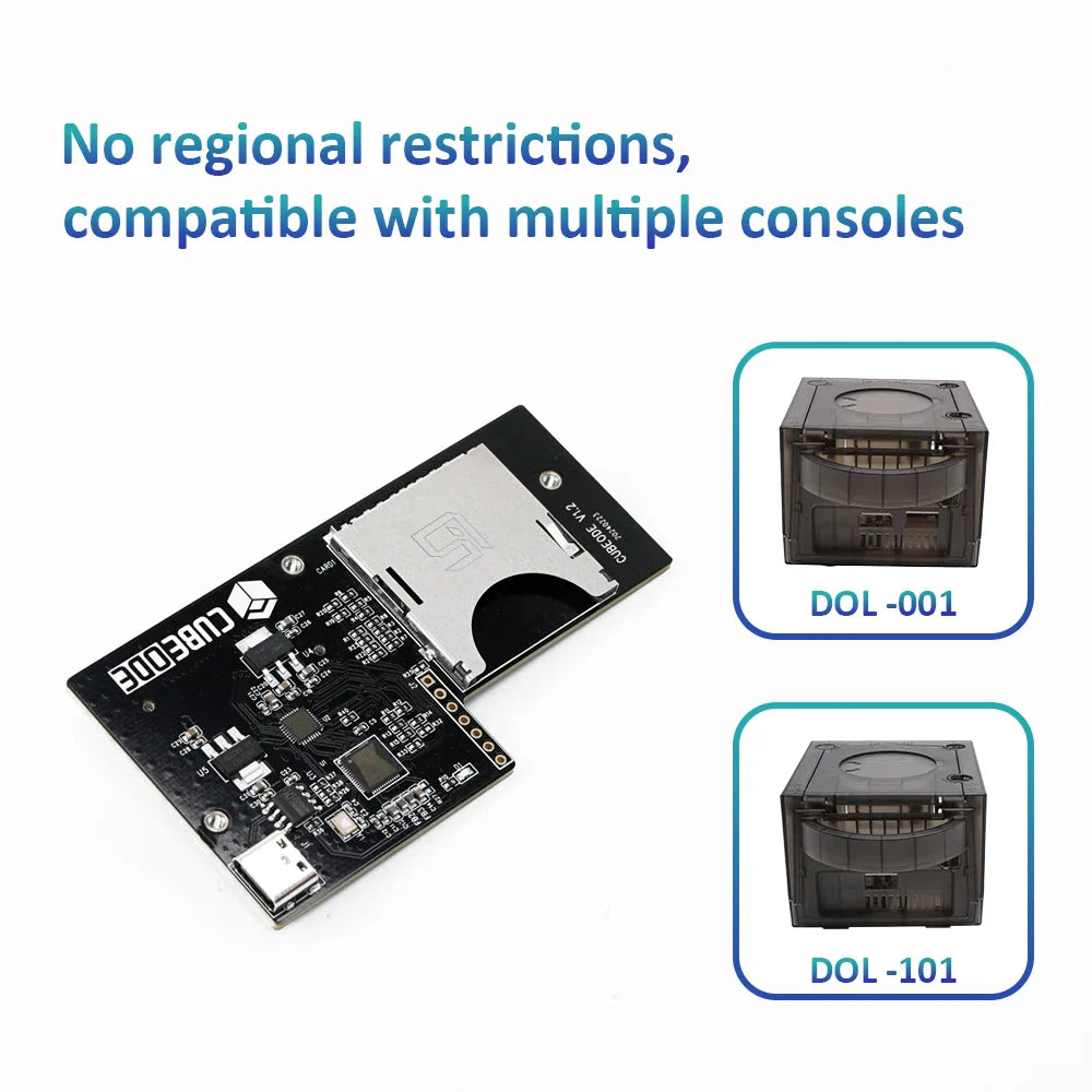 RetroScaler CUBEODE V1.2 Optical Drive Emulator – GameCube GC Loader Swiss SD2SP2 Replacement for All NGC Versions