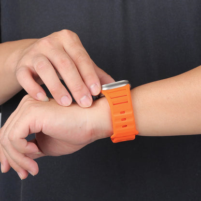 Sport Silicone Strap for Apple Watch - Compatible with Ultra 49mm, 45mm, 44mm, 42mm, Series 9, 8, 7, 6, SE, 5, 4, Wrist Band Bracelet