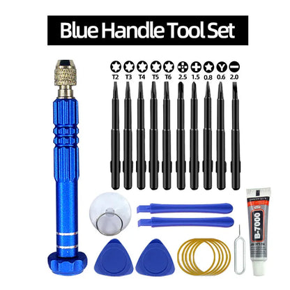 Mobile Phone Repair Tool Kit – Screwdriver, Tablet Battery Disassembly, Screen Opening & Dust Cleaning Set with Small Pentagon Tools