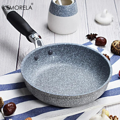 Durable Stone Frying Pan – 20/24/26/28cm Non-Stick Skillet for Pancakes, Eggs & Induction Cooking