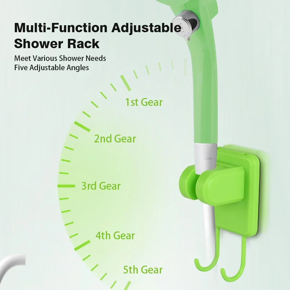 Portable Camping Shower Pump – RV & Outdoor Shower Kit with 6000mAh Battery, Full-Screen Digital Display, Adjustable Flow