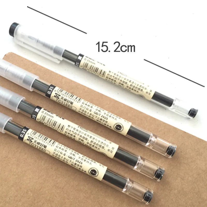 Fine Point Gel Pen - 0.35mm Black Blue Red Ink Ballpoint Pen for School & Office Writing