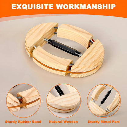 Repacego 4-Way Adjustable Wooden Hat Stretcher – Premium Fedora, Cowboy & Baseball Cap Shape Maintainer & Storage Rack