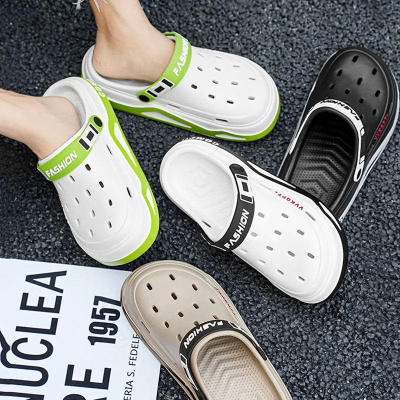 Men’s EVA Garden Clog Sandals – Comfortable Breathable Hole Shoes for Beach, Outdoor & Indoor Unisex Slippers