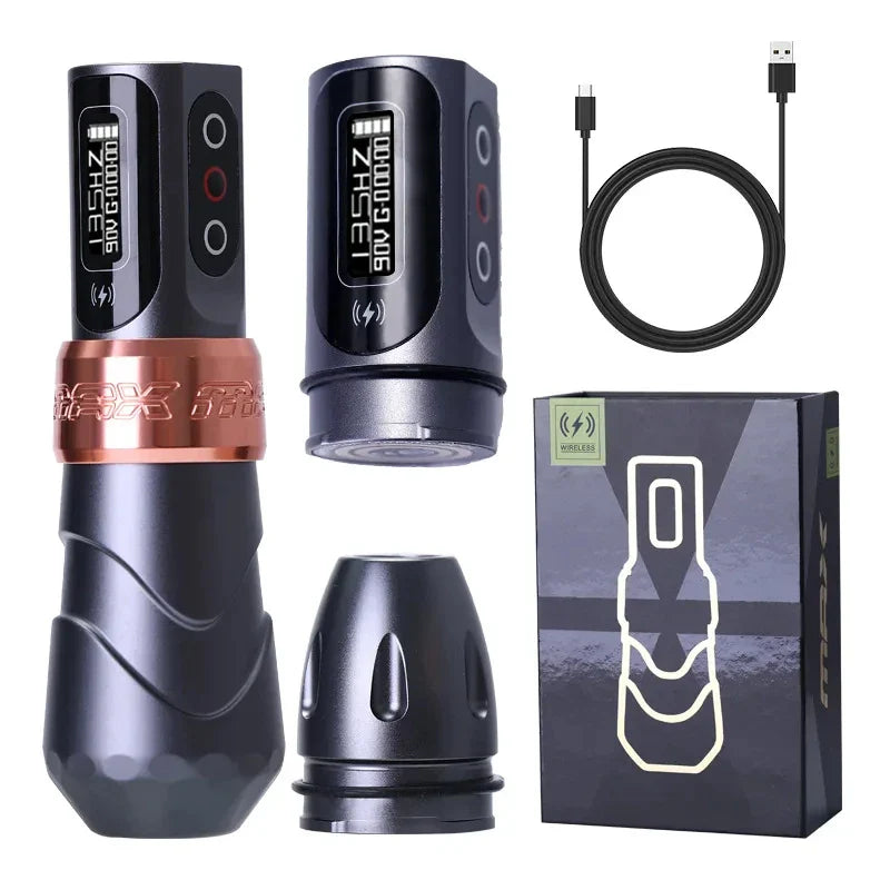 YILONG MAX Tattoo Machine Cartridge Pen – 2400mAh Coreless Motor Lithium Battery Pen Kit for Tattoo Artists