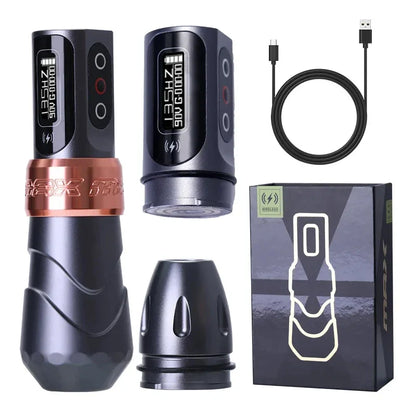 YILONG MAX Tattoo Machine Cartridge Pen – 2400mAh Coreless Motor Lithium Battery Pen Kit for Tattoo Artists