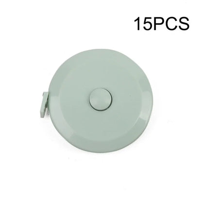 Portable 1.5m Soft Tape Measure – Mini Student Sewing Measuring Tool (1PC/15PCS) for Clothes, Fabric & DIY Use