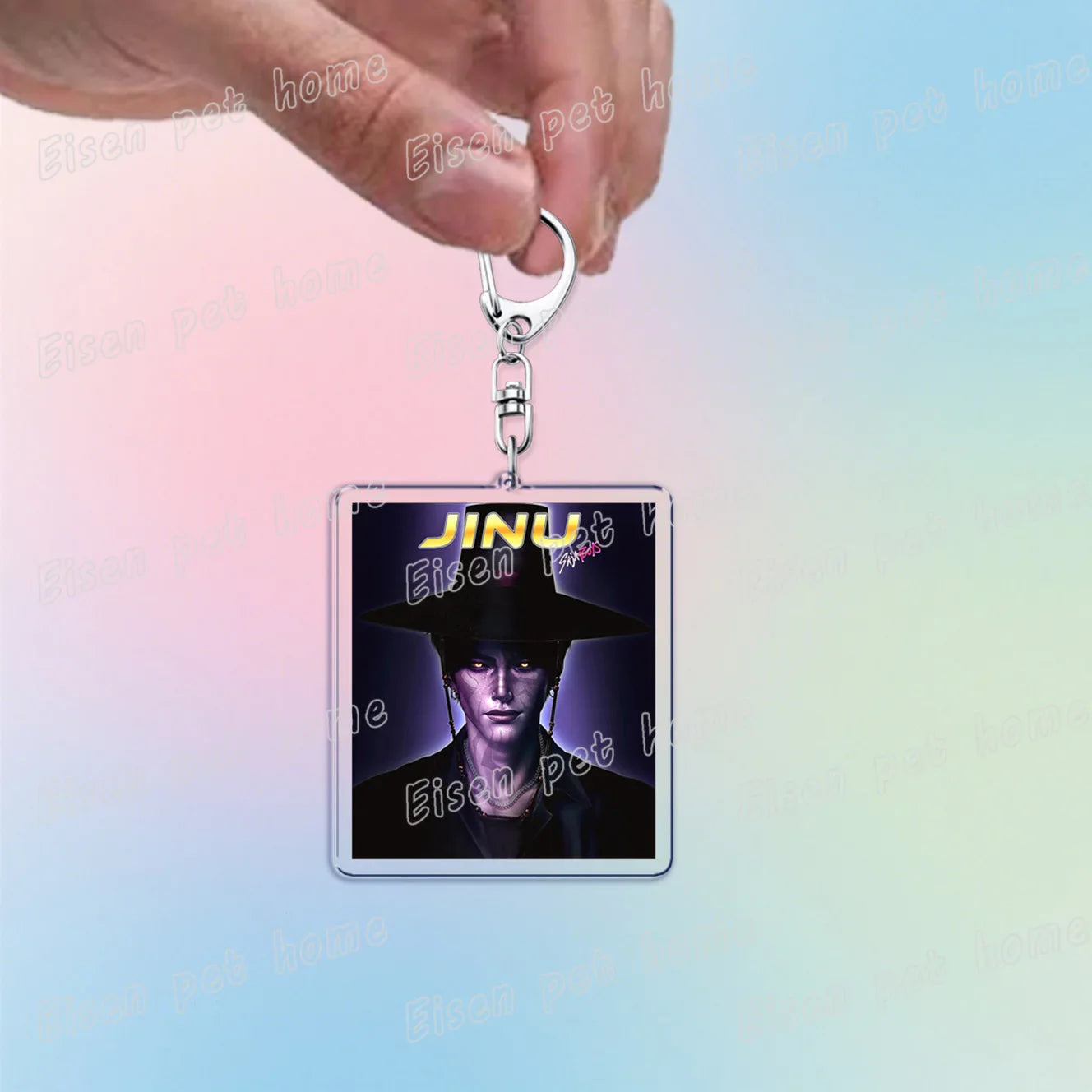 Kpop Demon Hunters Huntrix Saja Boys Keychain Bag Charm Rumi Zoey Jinu Ramen Keyring Fans Gift