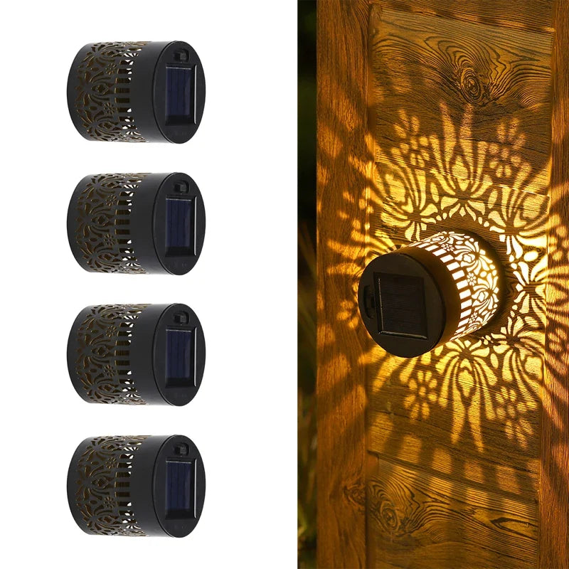 2026 Solar Outdoor Wall Light - Waterproof Projection Lamp for Yard, Patio & Landscape Decor