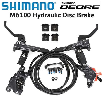 SHIMANO DEORE M6100/ M6120 Hydraulic Disc Brake – 2 & 4 Piston MTB Mountain Bike BR/BL-M6100 System