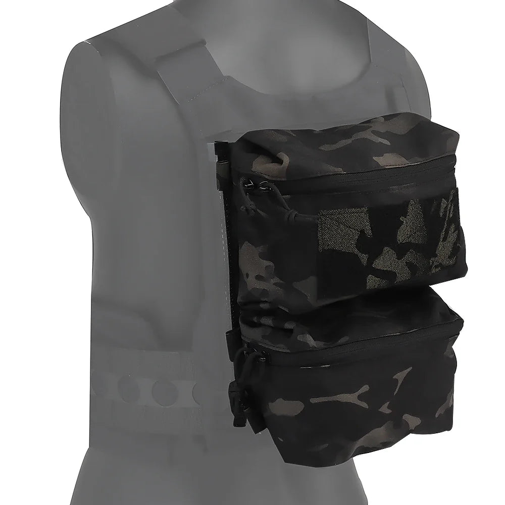 V5 FCPC Tactical Vest Backplate – Military Airsoft Hunting Plate Carrier with Sub-Package, Double Mag & Sundries Pouch