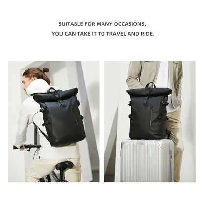 HK Expandable Travel Backpack for Men – Large Capacity Waterproof 15.6” Laptop Bag, Hiking Rucksack & Cycling Daypack with USB Port