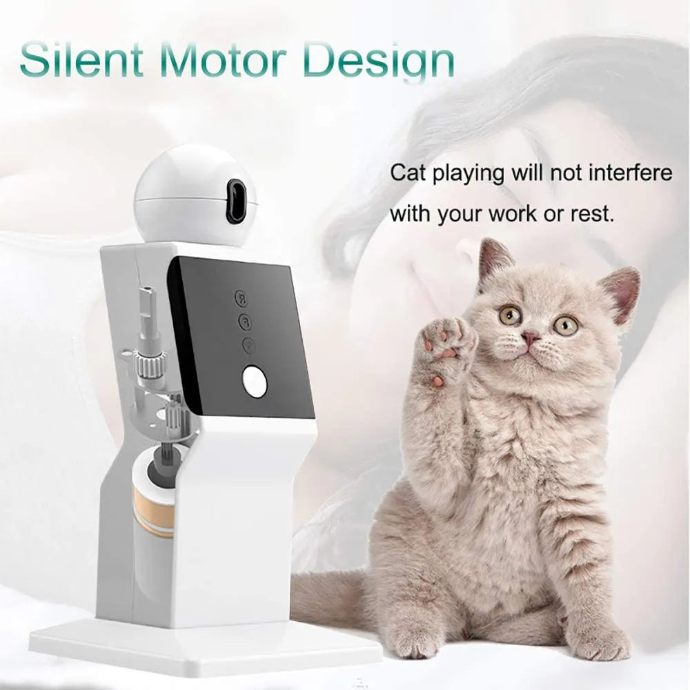 ATUBAN Automatic Cat Laser Toy: Random Moving Interactive Red Dot Exercising Toy - Ideal for Indoor Cats, Kittens, and Dogs