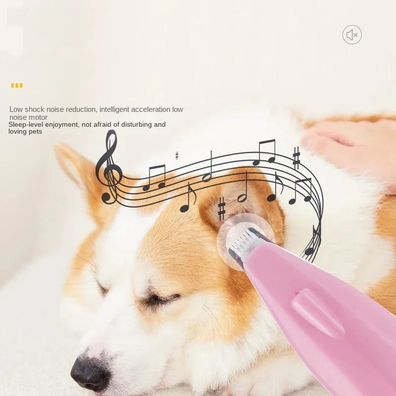 Professional Electric Dog Hair Trimmer: Pet Foot Hair Cutter for Dogs and Cats - Grooming Hairdresser Scissors with Butt and Ear Pedicating Capabilities