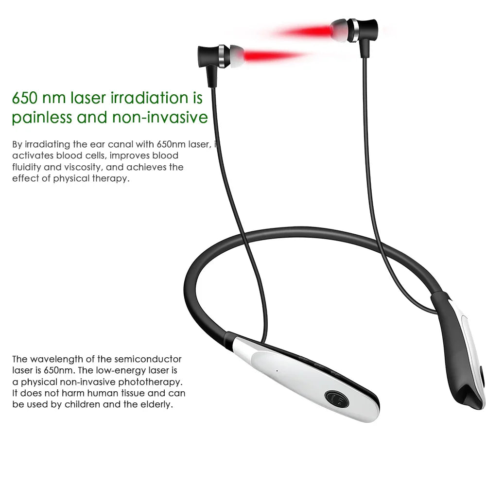 Portable Nasal and Ear Canal Laser Irradiator – Rechargeable 650nm Neck-Hanging Laser for Tinnitus Reduction