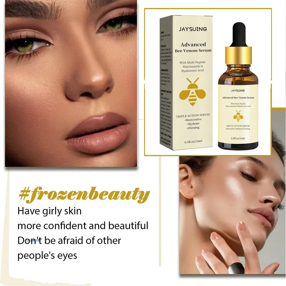 Bee Venom Anti-Aging Essence — Wrinkle Repair, Moisturizing & Firming Polypeptide Hyaluronic Acid Facial Serum