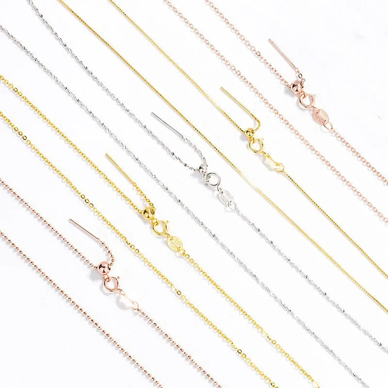 TrustDavis 925 Sterling Silver Cross Necklace – Box Chain Pendant, Universal Jewelry for Women, Wedding & DIY