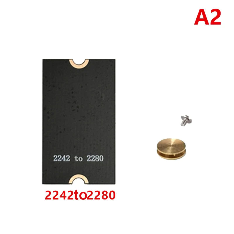M.2 SSD Adapter Card 2230 to 2242 / 2230 to 2280 / 2242 to 2280 NVMe Extension Converter Bracket Transfer Adapter for Solid State Drive Upgrade