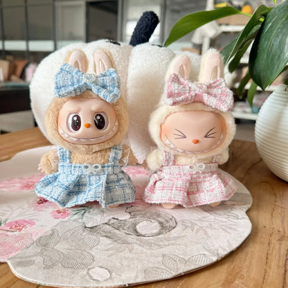 17cm Mini Plush Doll Clothes — Kpop EXO Labubu Idol Outfit Accessories Gift