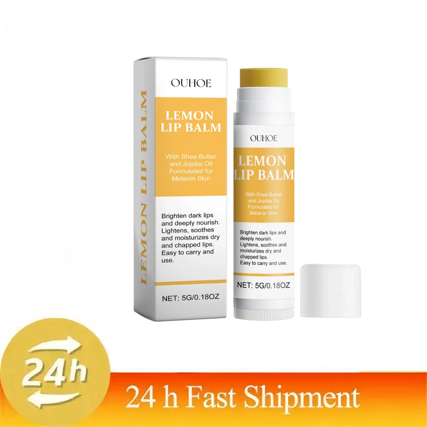 Lip Lightening Balm – Melanin Removing Gloss for Exfoliating and Moisturizing