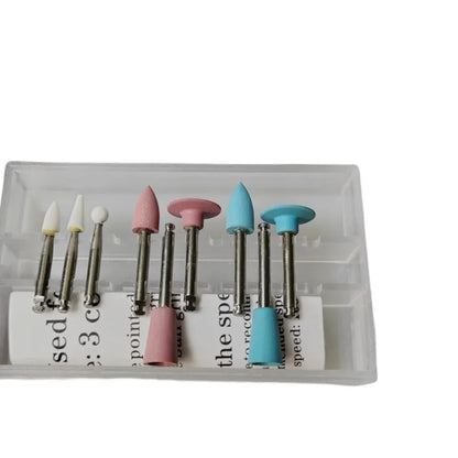 9pcs/Box Dental Composite Polishing Kit – Low Speed Handpiece Contra Angle Resin Sanding & Polishing Set RA0309