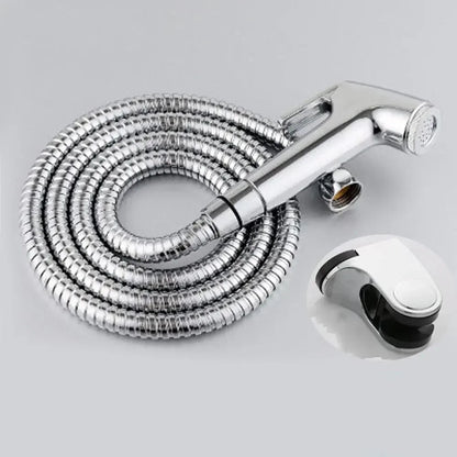 Stainless Steel Handheld Toilet Bidet Sprayer Set – Wall Bracket, Self-Cleaning Hand Bidet Faucet for Bathroom